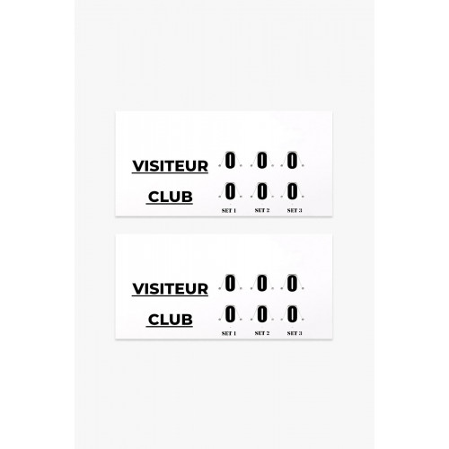 Lot de 2 Marqueurs scores VW SPORTS XL 120 x 60cm Made in France - 150531