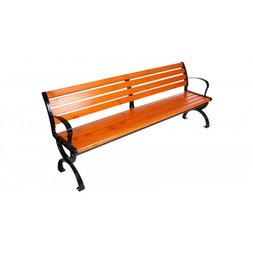 Banc pour court de Tennis avec dossier - Matériau bois - 150cm