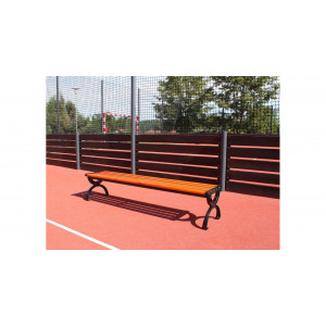 Banc tennis sans dossier - En bois - 180cm