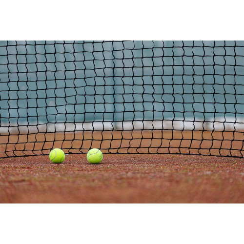 Filet de tennis club tournoi 3mm - Filet spécial terre-battue avec une bande non salissante !