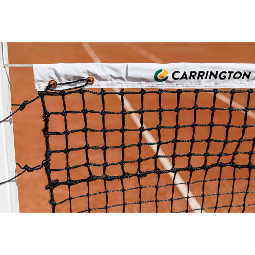 Filet de tennis expert 3,5mm - mailles doubles sur 6 rangées - Filet spécial terre-battue avec bande supérieure non 
