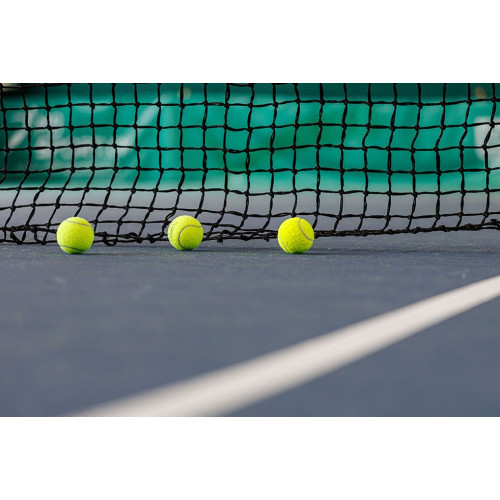 Filet de tennis - Carrington - Mailles doubles de haut en bas - Ø3mm