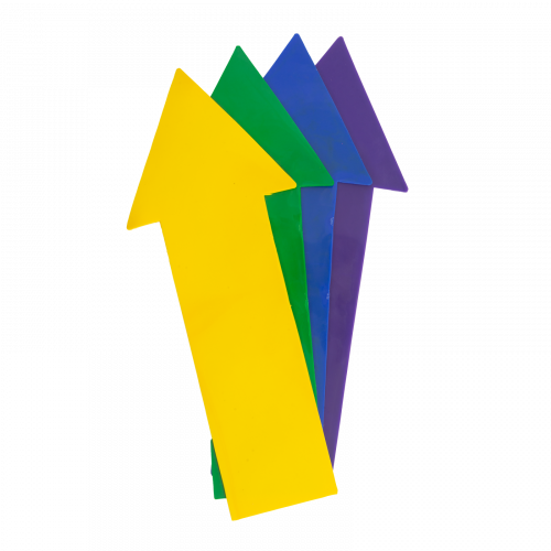 Lot de 4 flèches - Marquage au sol - Repères visuels parfaits pour les enfants !