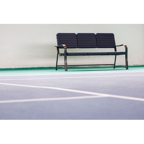 Banc de court de tennis - Carrington - 1.60m résistant aux intempéries