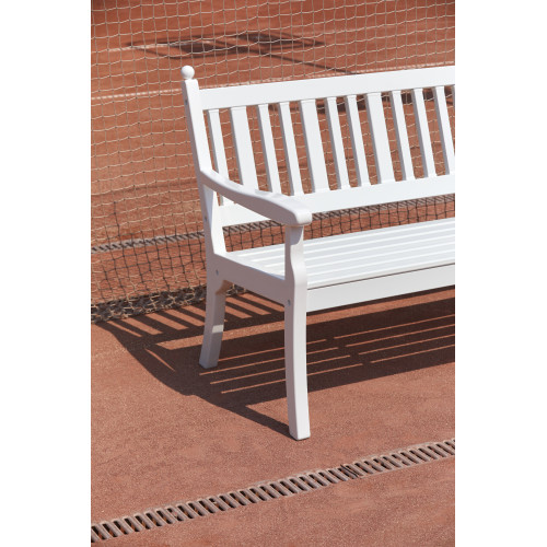Banc Premium PVC et Acier avec dossier 1m50 - 130080