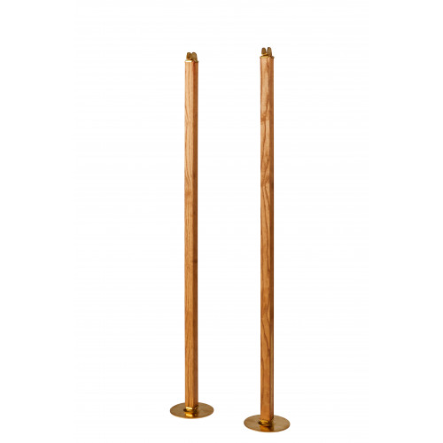 Poteaux de simple en bois traité (paire) - Made in France - 100210