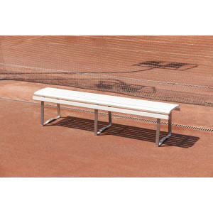 Banc pieds acier sans dossier 2m - Made in France - 130110