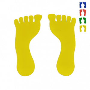 Kit de 4 paires d'empreintes au sol pied