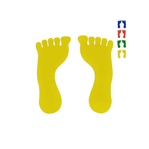 Kit de 4 paires d'empreintes au sol pied