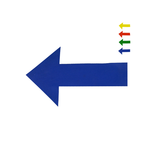 Kit de 4 marqueurs flèche au sol