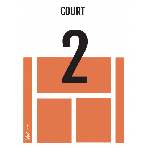 Numéros de courts de tennis - Made in France - 150910