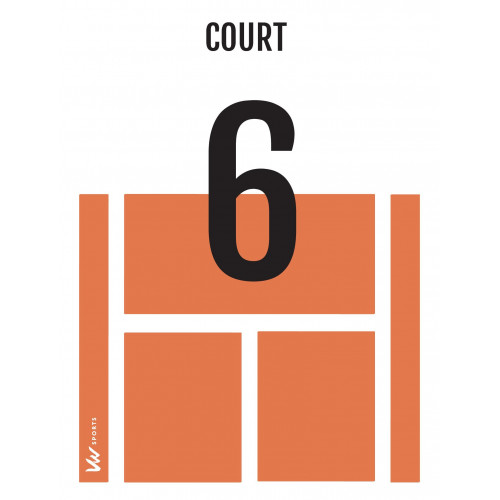 Numéros de courts de tennis - Made in France - 150910