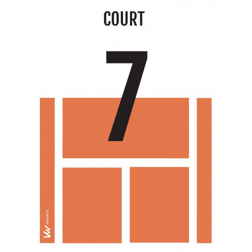 Numéros de courts de tennis - Made in France
