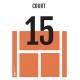 Numéros de courts de tennis - Made in France