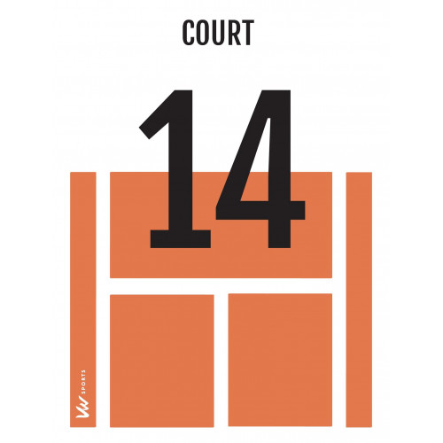 Numéros de courts de tennis - Made in France