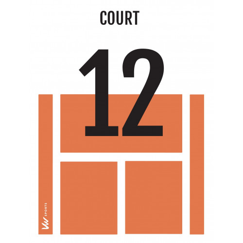Numéros de courts de tennis - Made in France
