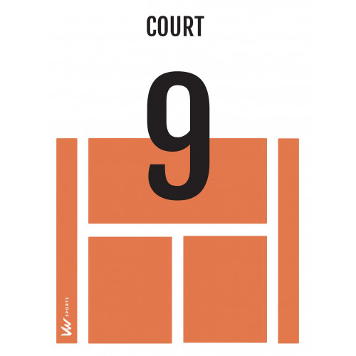 Numéros de courts de tennis - Made in France - 150910