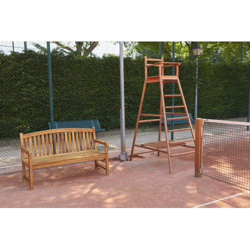 Kit banc + Chaise d'arbitre en bois - 120032
