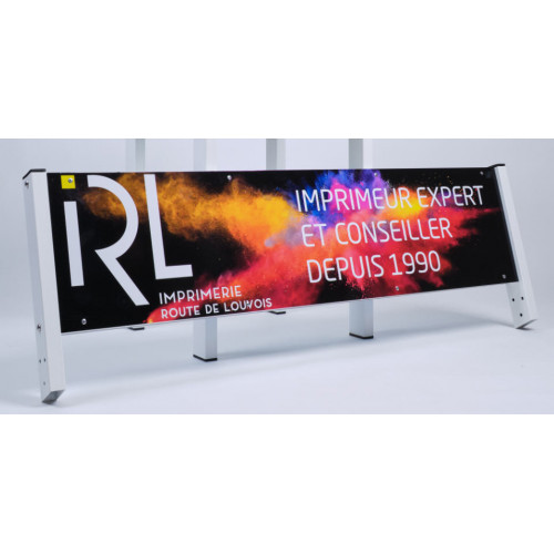 Banc dossier publicitaire dibond - Balles recyclées - Made in France