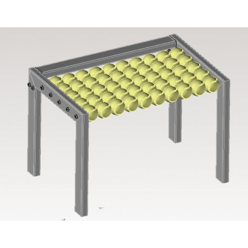 Demi banc - Balles recyclées - Made in France