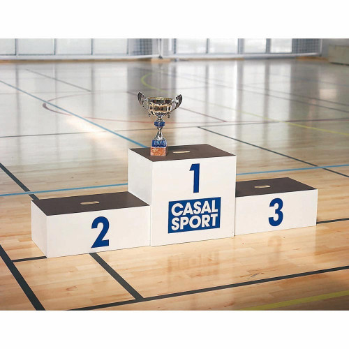 3 podiums en bois encastrables