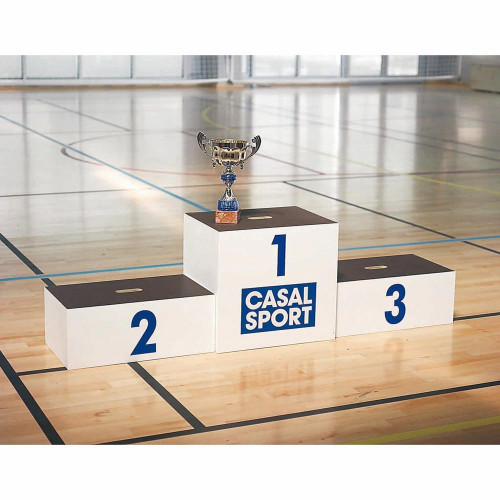 3 podiums en bois encastrables