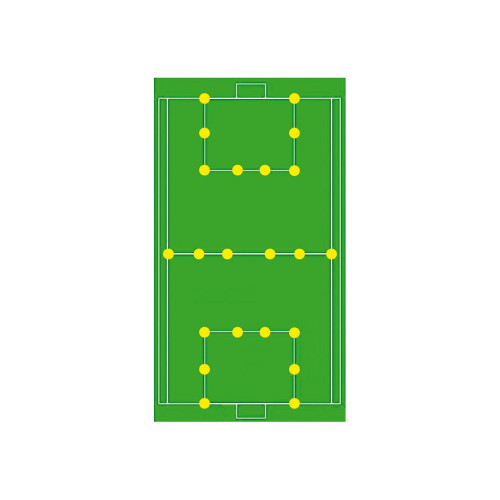 Lot 24 disques 19cm de délimitation