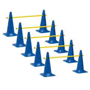 LOT 5 MINI-HAIES/CONES 50cm HAUTEUR: 18-28-39 cm