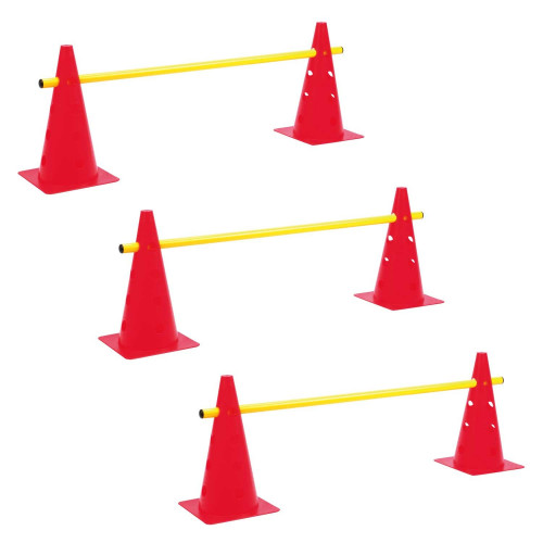 LOT 3 MINI-HAIES CONES 35cm HAUTEUR: 7-14-21-28 cm