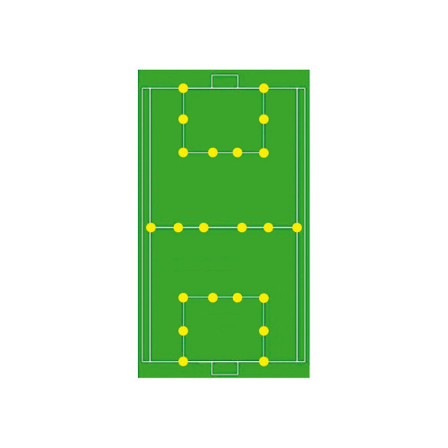 Lot 24 disques 19cm de délimitation