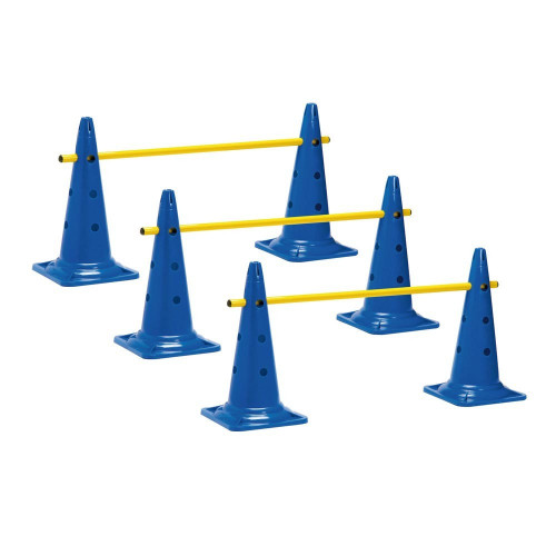 LOT 3 MINI-HAIES CONES 50cm HAUTEUR: 18-28-39 cm