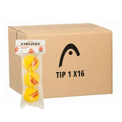 Carton de 16 sachets de 3 Balles Head Mousse TIP 1