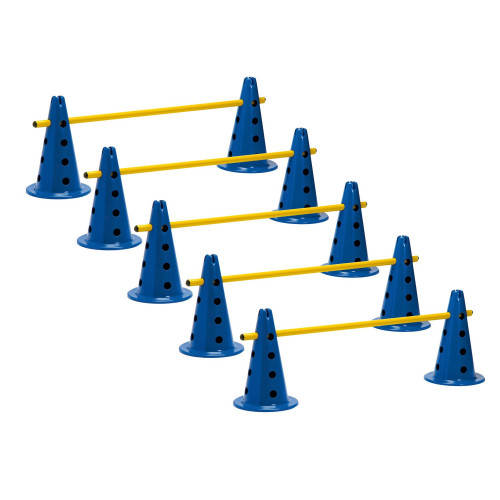 LOT 5 MINI-HAIES/CONES 35cm HAUTEUR: 6-14-21-28 cm