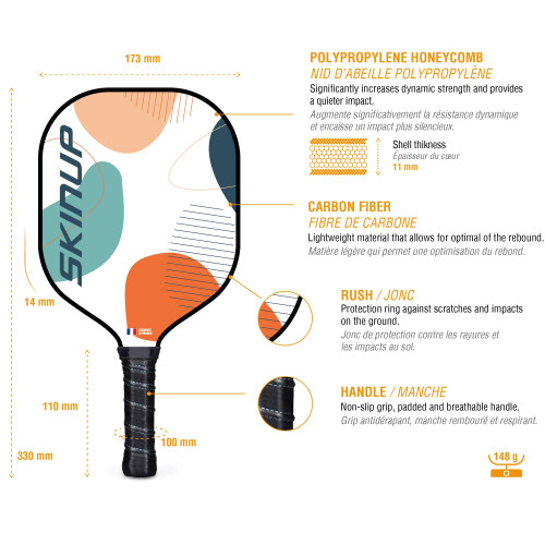 RAQUETTE PICKLEBALL KIDS+