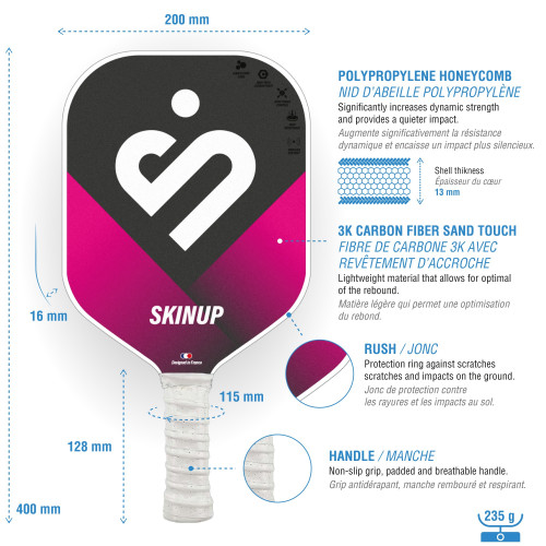 Raquette Pickleball Adulte Smart & Pro 3k