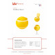 Poubelle balle jaune