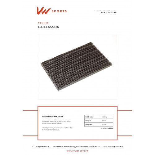 Paillasson - Made in France - 150770