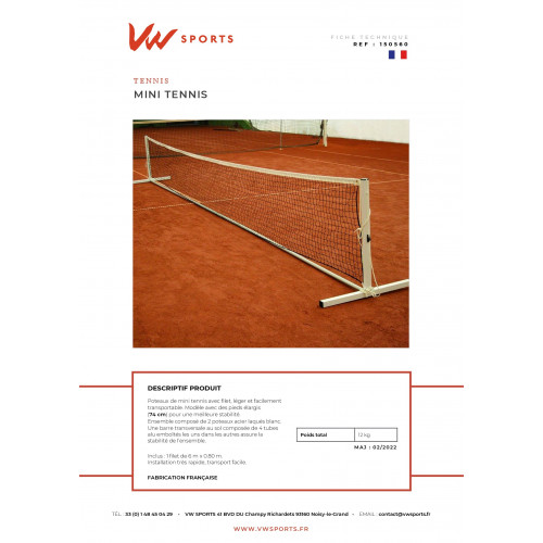 Kit complet mini-tennis - 150560