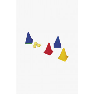 Cônes entrainement  lot de 12 - Made in France - 160600