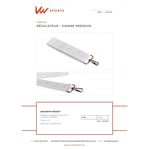 Régulateur velcro - gamme premium - 110210