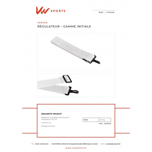 Régulateur boucle PVC