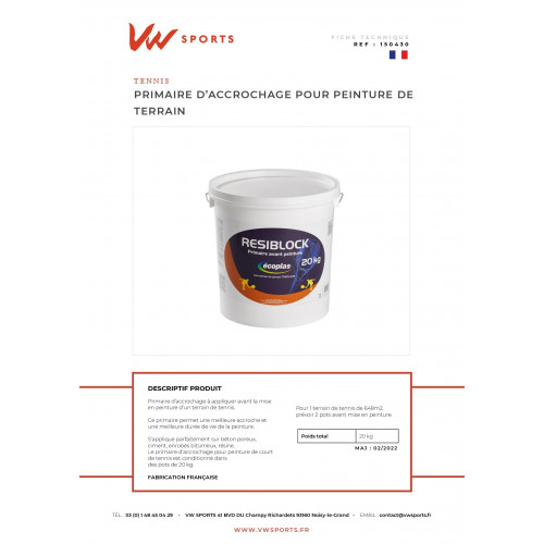 Primaire accrochage Résiblock - Pot de 20kg