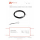 Cable de tension remplacement filet dia.4mm L 13.8m - 110310