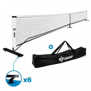 Filet de pickleball transportable à roulette