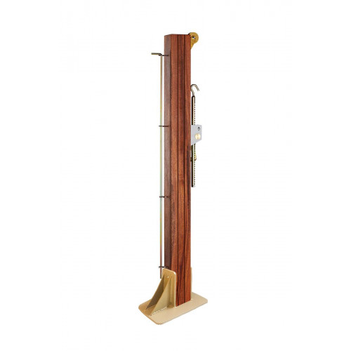 Poteaux tennis Bois Traité Carré 100 mm - A platine