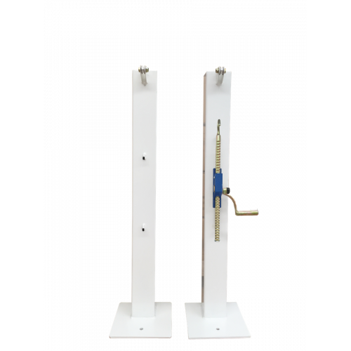 Poteaux carrés 100mm x 100mm en acier sur platine - Conforme ITF