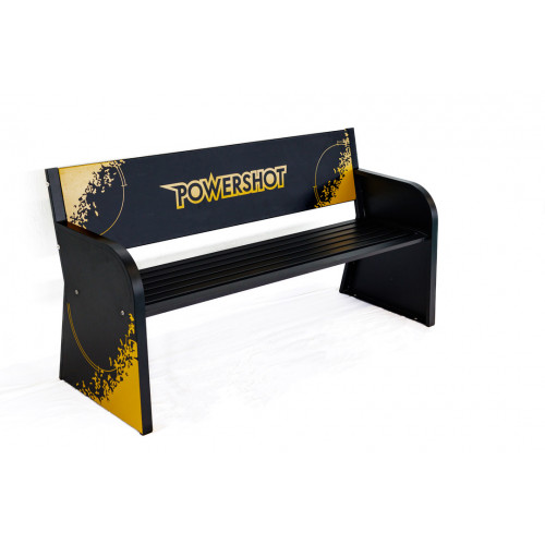 Banc acier personnalisable  - Carrington - Noir