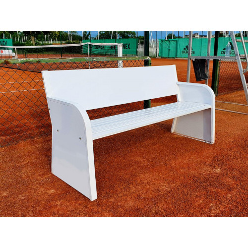 Banc acier personnalisable - Carrington - Blanc