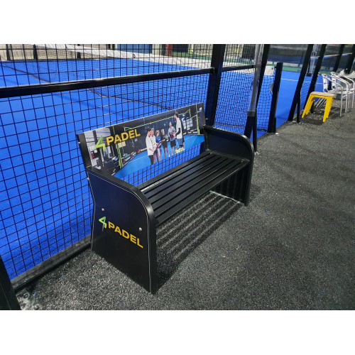 Banc acier personnalisable  - Carrington - Noir