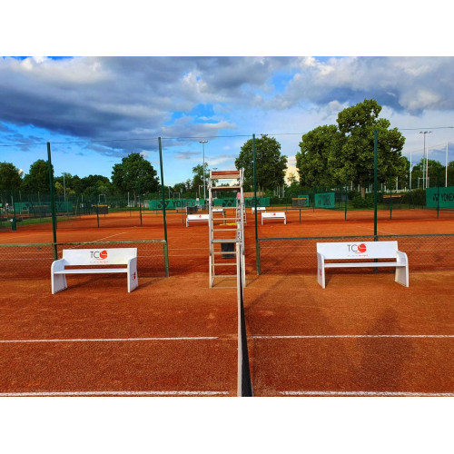 Banc acier personnalisable - Carrington - Blanc